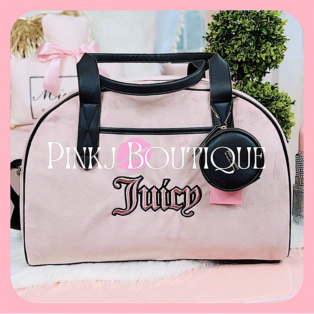 💗👜{Juicy Couture} Stunning Dusty Blush {Queen Of Everything} Weekender Bag!
